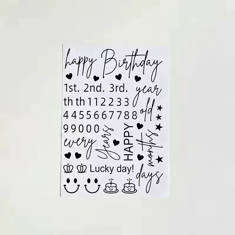 Ins цифровая буква алюминиевая пленка воздушный шар наклейка цветной волновой шар английский с днем рождения патч креативный DIY украшения