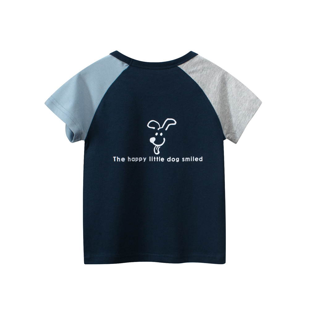 27kids camiseta de manga corta para niños verano nuevo estilo 2024 niños ropa de niños transfronteriza ropa de bebé cabello de una pieza
