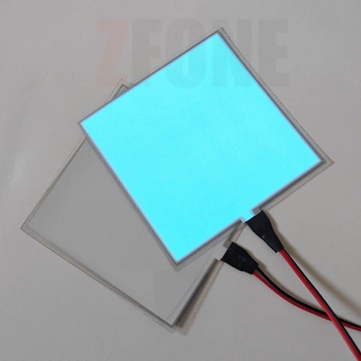 Cold light sheet — panels, backlight panels, flexible panels - ice-blue-non-luminous-off-white-5cm5cm-comes-with-battery-box