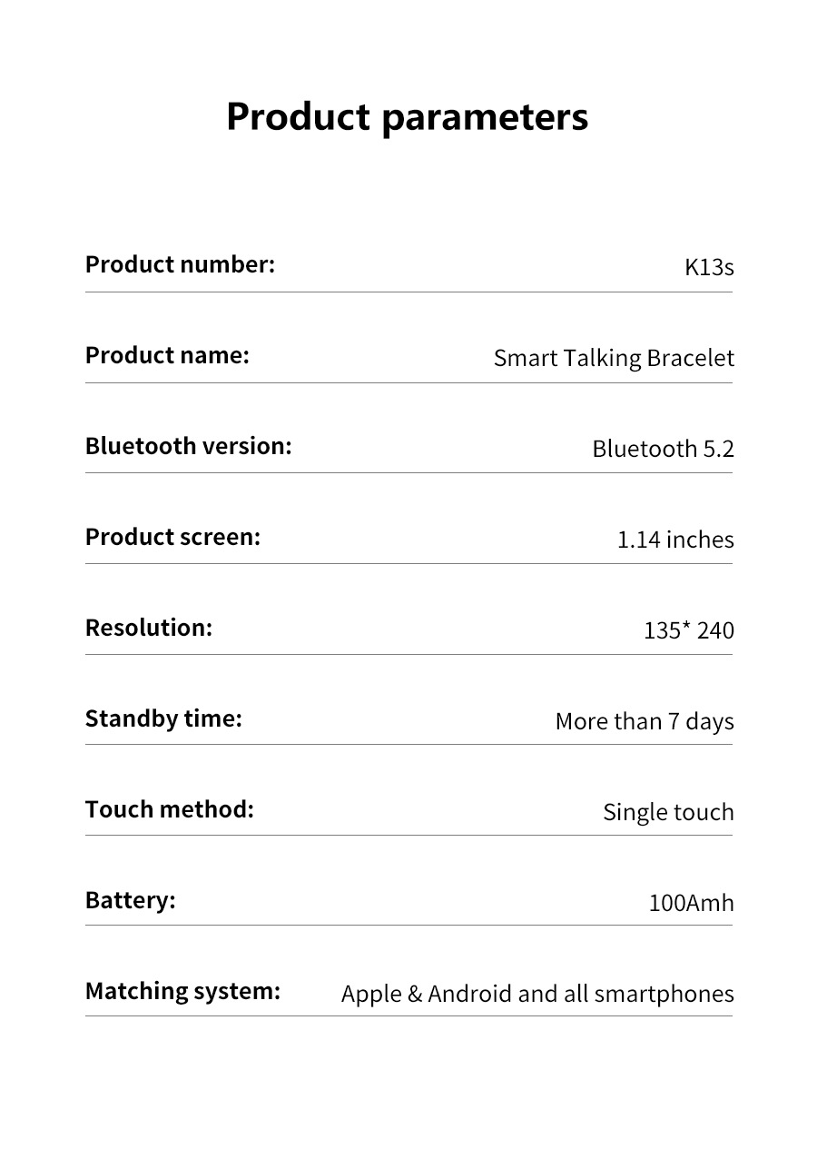 Orologio intelligente K13s braccialetto auricolare Bluetooth due in uno_voghion.com