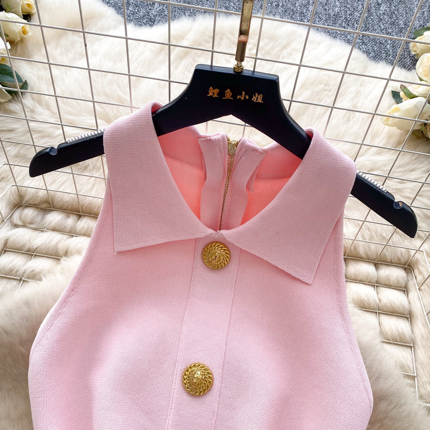 2026 Spring New Style Vest Knit Dress, Sleeveless, Waist Cinching, A Line Skirt, Suitable For Petite Figures, Perfect As An Inner Layer Dress_ecoleips.com