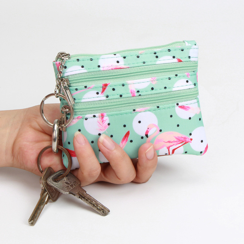 小布包新款女士零钱包短款钱包小卡包钥匙包硬币包迷你小巧手拿包