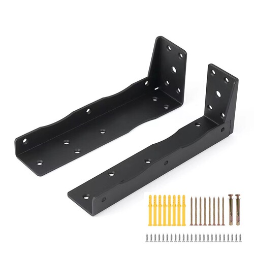 Hidden floating cabinet support, suspended TV cabinet heavy-duty hanger L-shaped bracket, cabinet triangle stand, shelf support bracket
