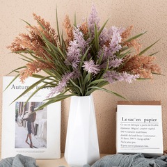 INS風薰衣草花束狗尾巴草廠家仿真花家居裝飾婚慶批發假花MW85005