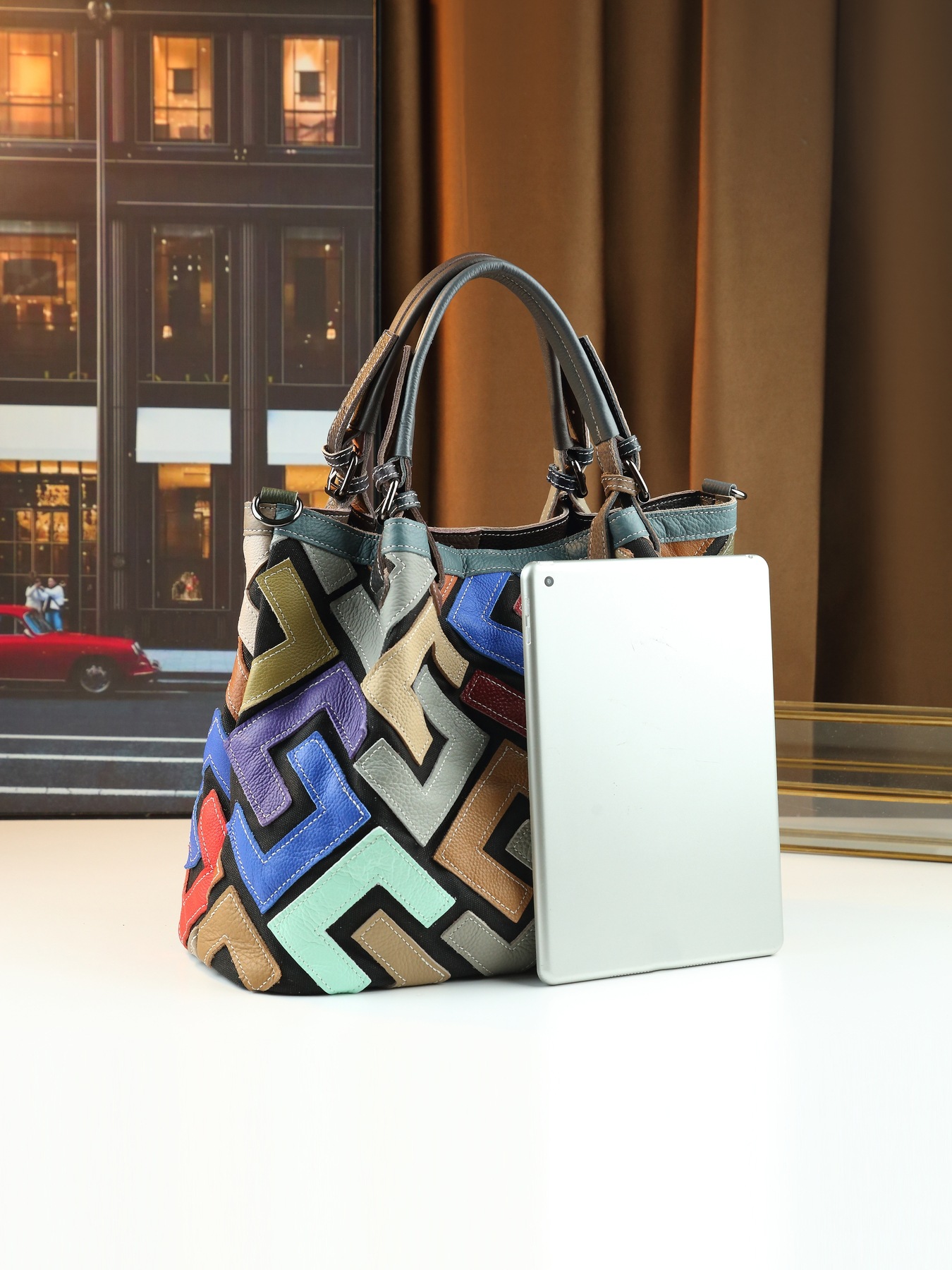 Retro Genuine Leather Crossbody Handbag For Women Shoulder Bag_voghion.com