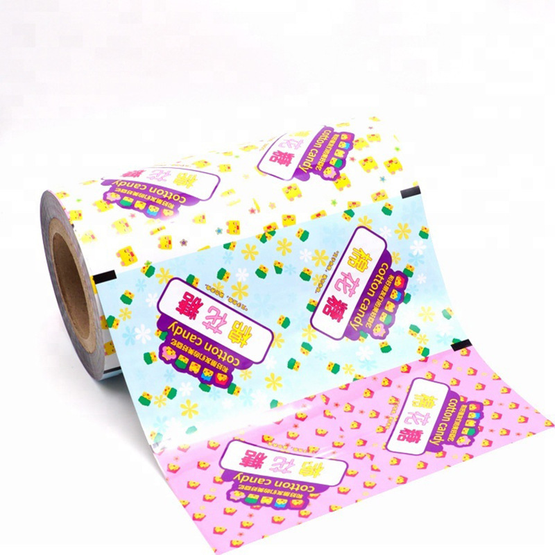 棉花糖包装糖果包装袋批发自动包装机铝箔卷膜印刷卷材