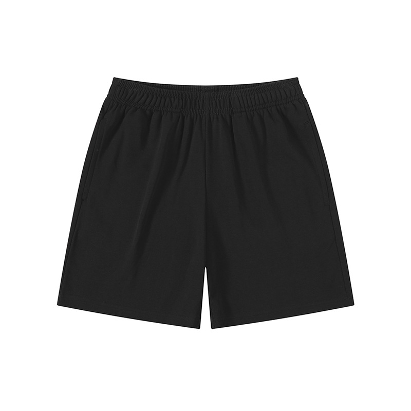 Pantalones deportivos americanos de cinco puntos de color caramelo de felpa, pantalones cortos de hombre sueltos casuales de moda, personalización de ropa exterior de verano de algodón puro