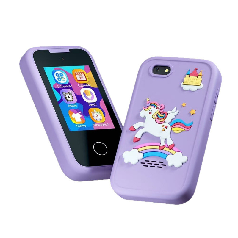 Nuevo modelo privado para niños, cámara de 2,8 pulgadas, cámara de alta definición, video, unicornio táctil IPS para niños