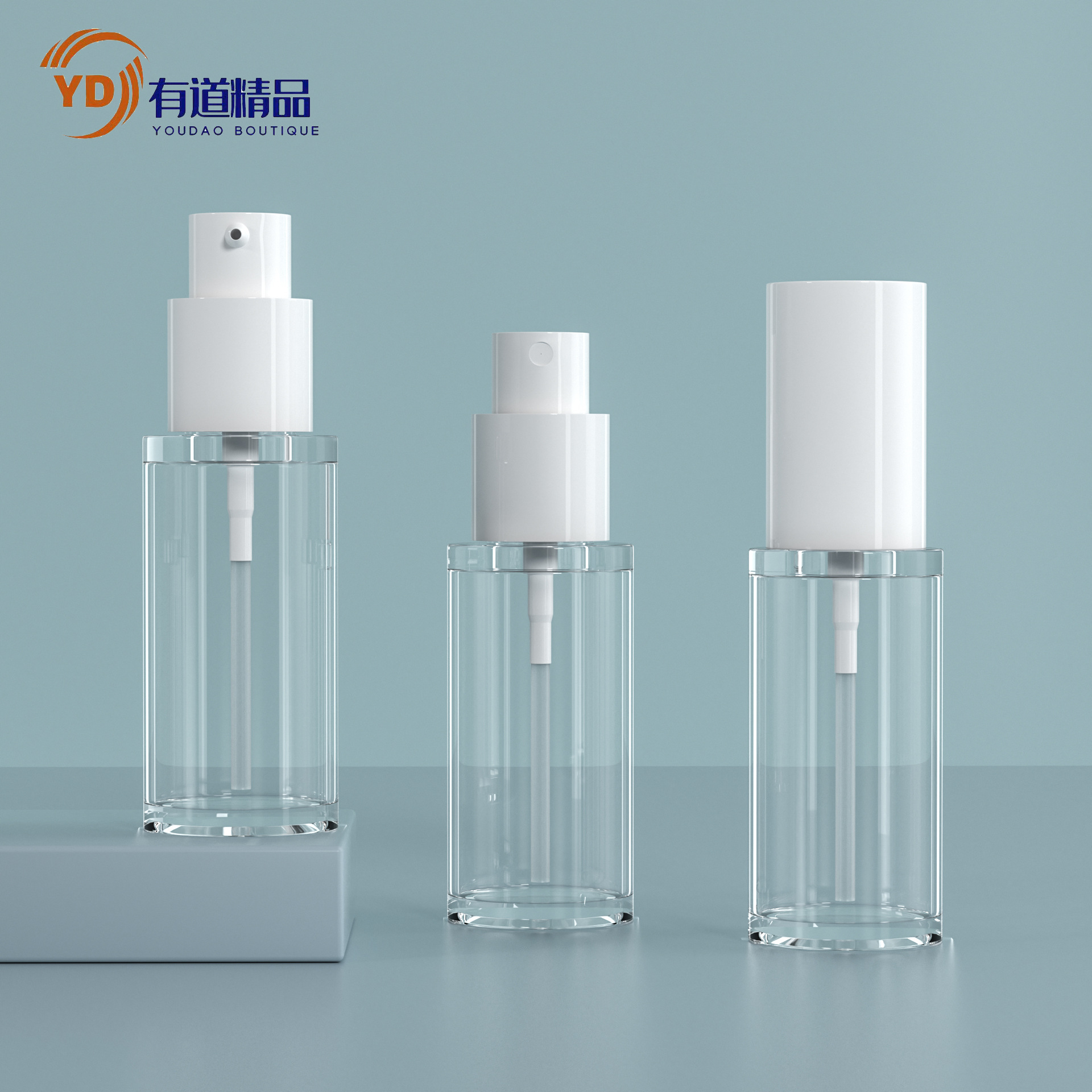 源头工厂50ml80ml100ml厚底后壁精油瓶乳液瓶喷雾瓶PET瓶高透瓶