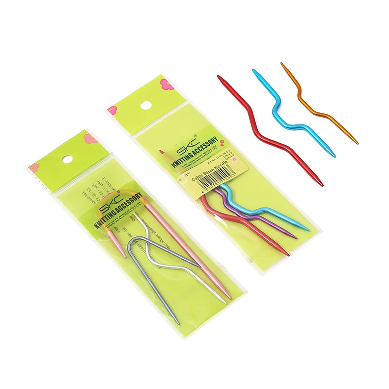 SKC цветной глинозем спиральные иглы ручной работы тканые гаджеты металлические изогнутые иглы свитер ремонт глинозема изогнутые иглы