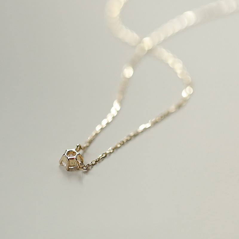 Solid Color Pattern 1 Piece 925 Sterling Silver Solid Color 925 Sterling Silver Cable Chain Pendant Necklace