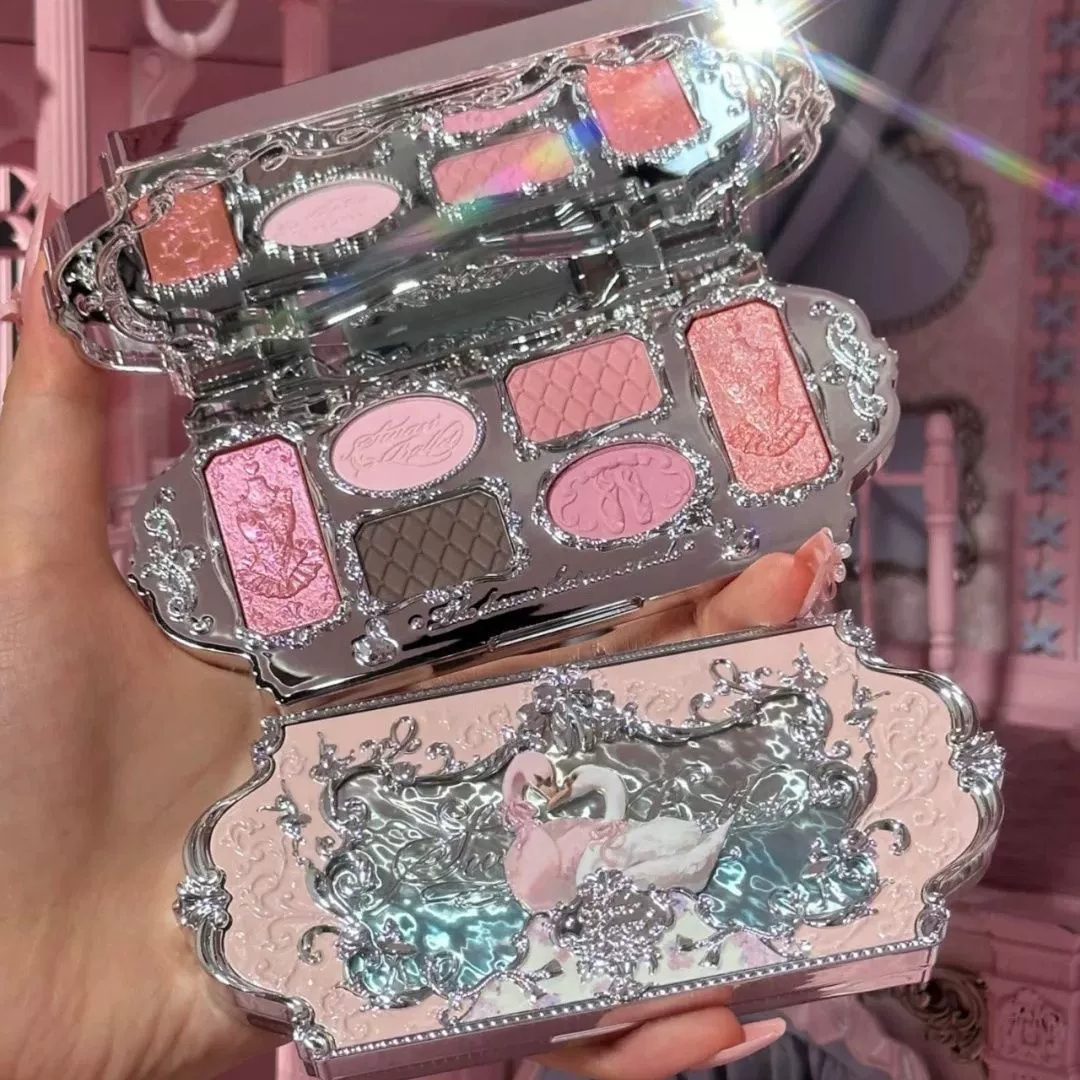 花知晓 Swan, matte universal eyeshadow palette, six colors