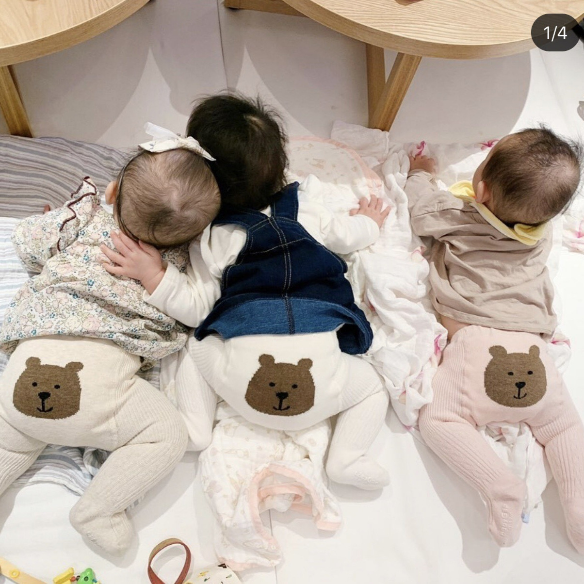 Polainas de los niños grandes PP alto elástico oso otoño e invierno Bebé estilo occidental ins estilo europeo y americano niños y niñas pantimedias