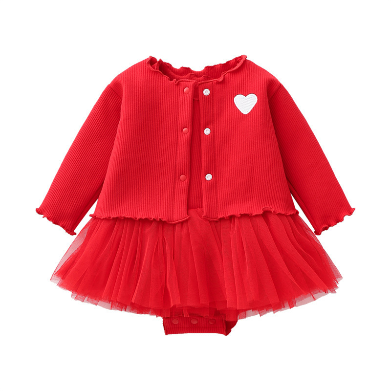ベビー服、ベビー長袖カーディガン、おならドレス、子供服、スカート、2点セット、マルチカラー、春夏秋スタイル|undefined