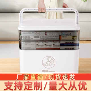 家用收纳盒大容量多层医药箱急救箱儿童小药箱透明医疗箱厂家直售