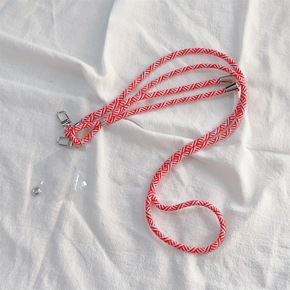 Anti-Perdida Anti-caída crossbody tarjeta trasera caja del teléfono cordón colgante joyería Honda para Apple 15 caja del teléfono