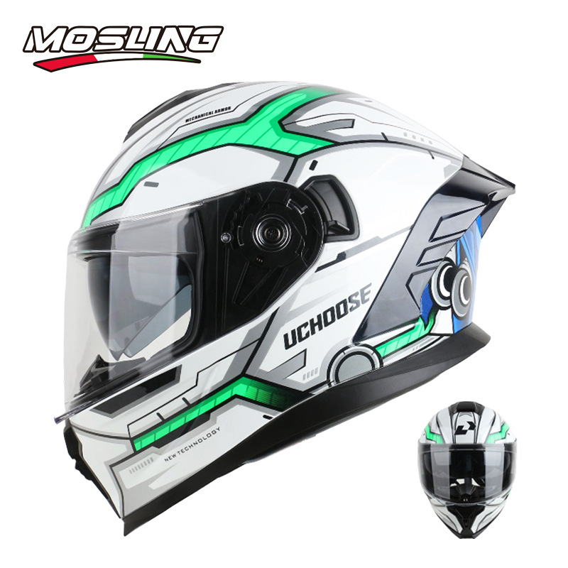 Fábrica de origen [DOT] Casco de motocicleta Jarrie Motor Co-Family Race Locomotora Casco completo cuatro temporadas para parejas generales