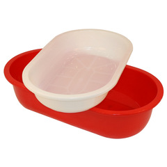 2F Plastic Long Basin Household Adult and Children Bath Tub Extra Large Laundry Tub Tile Shrimp Farming Round Basin Shower