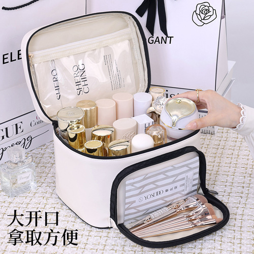 Cross-border new product Dieyun cosmetic bag large capacity high-end sense Xiaoxiangfeng portable cosmetic storage bag toiletry bag