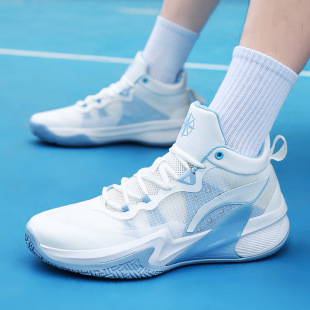 National fashion new wear-resistant non-slip professional practical basketball shoes men's shock absorption rebound student mesh breathable sports running shoes