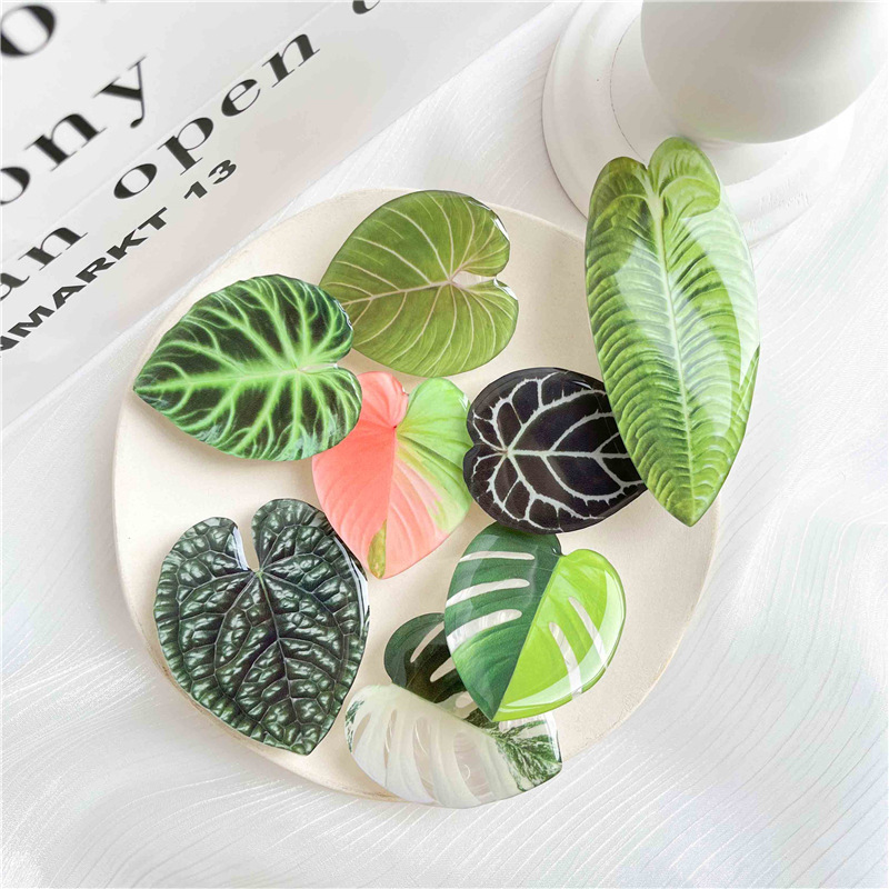 22g Weight Universal Applicable Brands Airbag Bracket Classification ABA, tpu Material Leaves Pattern Casual, Cute Style Leaves ABA Tpu Casual Cute Universal Airbag Bracket 5