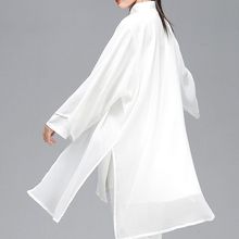 太极服女披纱单件练功披风外披飘逸外搭男中国风团体表演比赛披肩