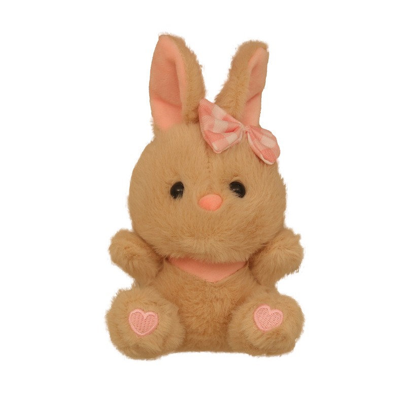 Red de celebridades lindo conejito colgante peluche muñeca crema conejo blanco bolso colgante llavero muñeca muñeca