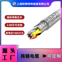 trvv移動拖鏈電纜廠家-支持定制 trvvsp耐彎折雙絞屏蔽_純銅芯線