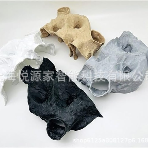 跨境新品 Aquarium Decor 水族馆装饰砾石隧道洞穴自然曲线摆件|undefined