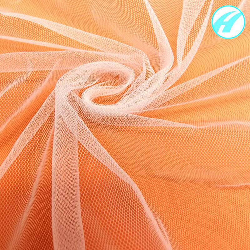 20D锦纶透明网 尼龙软纱 婚纱绣花网布 服装辅料 玩具布料经编