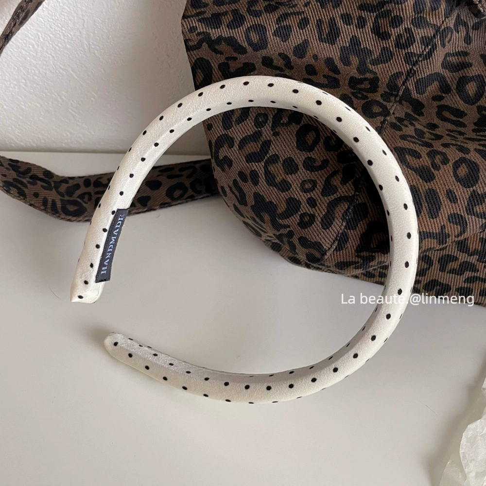 Ободок (стиль Chanel) — черная лента и широкий палитра цветов, элегантный корейский дизайн
