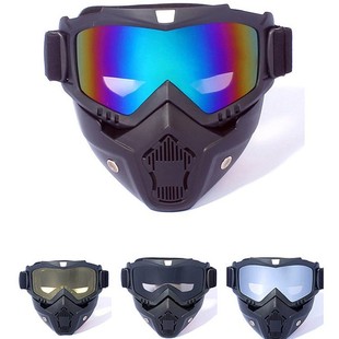 Outdoor Military Fan Tactical Mask Harley Locomotive Men's Riding Glasses Motorcycle Anti-fog and Sand-proof Goggles Mask