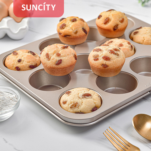 9-in-1 Muffin Pan Creative DIY Home Baking Flat Muffin Cup Baking Tray Non-stick Cake Mold