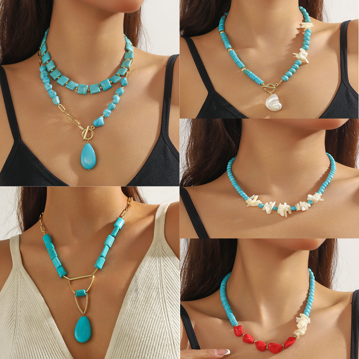 genuine turquoise pendant