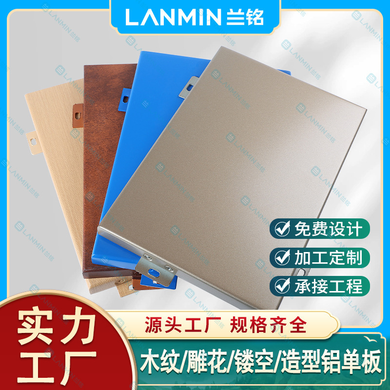 Fluorocarbon Aluminum Veneer for School and Hotel Exterior Wall Curtain Wall Decoration, Perforated and Carved Aluminum Panels, Spray-Painted Aluminum Profiles