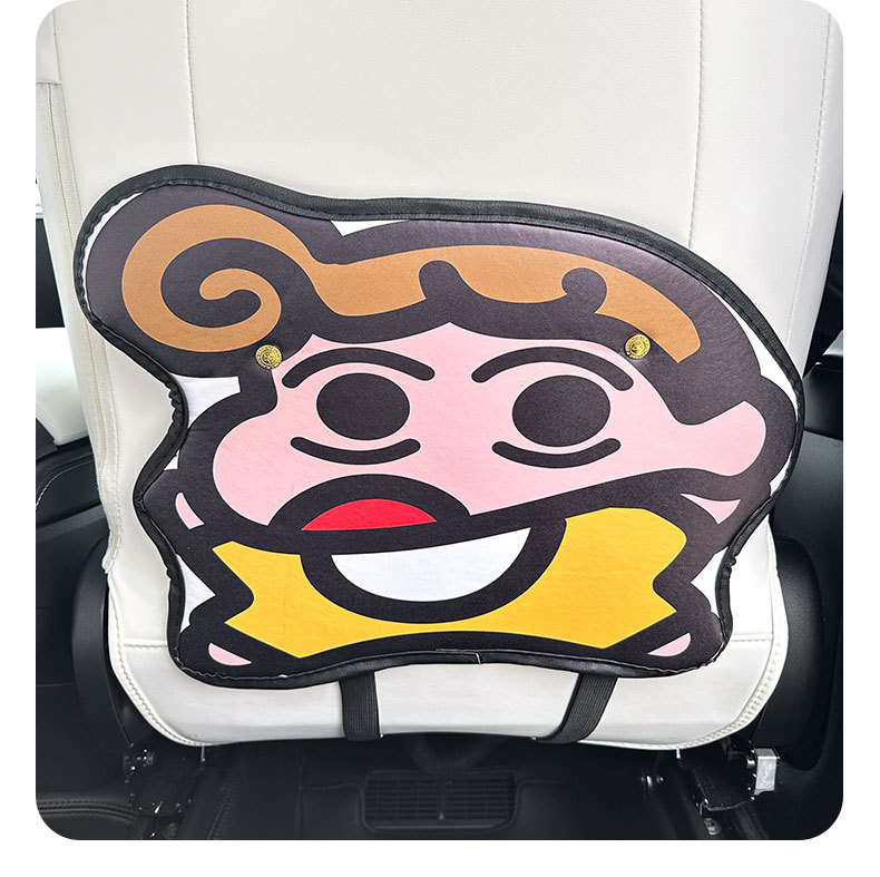 Cute Kwai Cartoon Cute Car Seat Back Anti-kick Pad Simple and Comfortable Dirt-resistant Storage Bag Anti-kick Pad Anti-dirty Pad