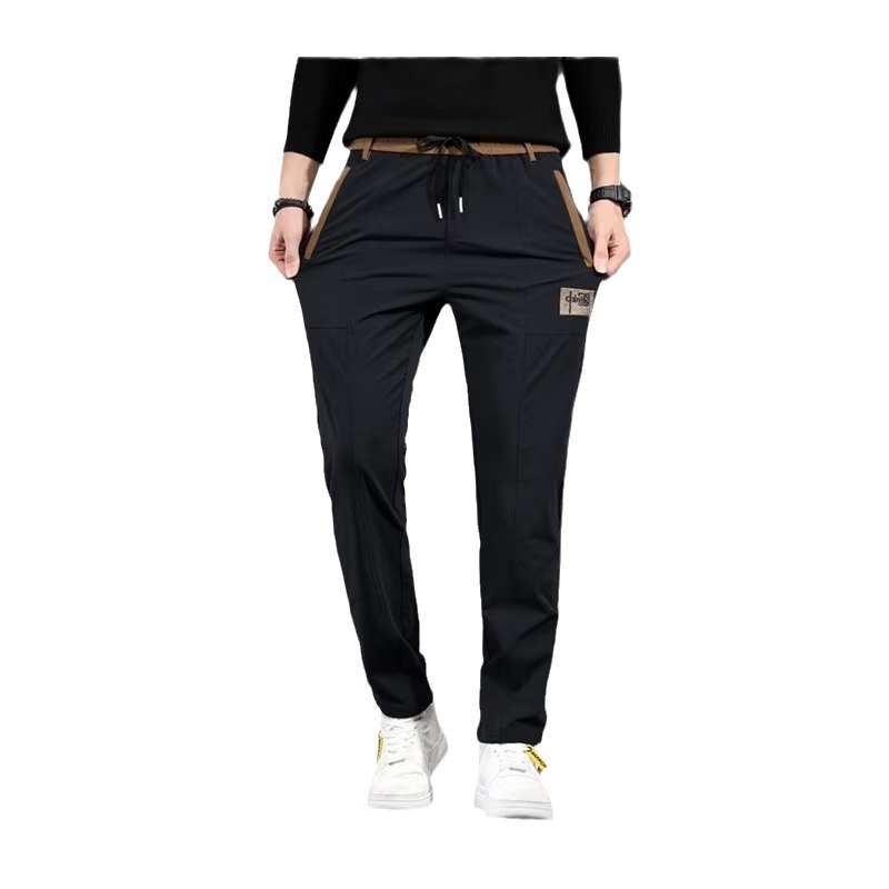 Primavera y otoño American Retro High Street Trend Marca Vaqueros de todo fósforo de moda lavados Vaqueros rectos delgados para hombres