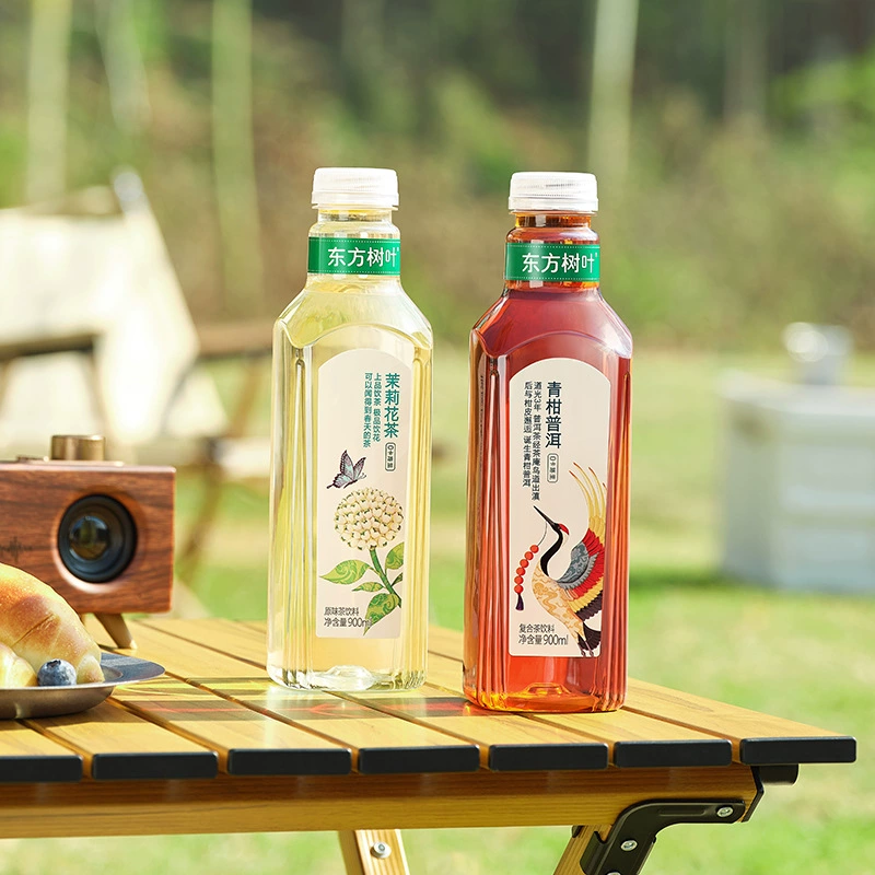 [Новый] Восточные листья без сахара Чайный напиток Жасмин зеленый мандарин пуэр Улун 900 мл * 12 бутылок