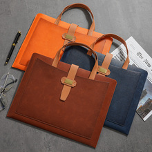 跨境文件袋双层资料袋办公收纳包带扣档案袋公文包男士商务定制