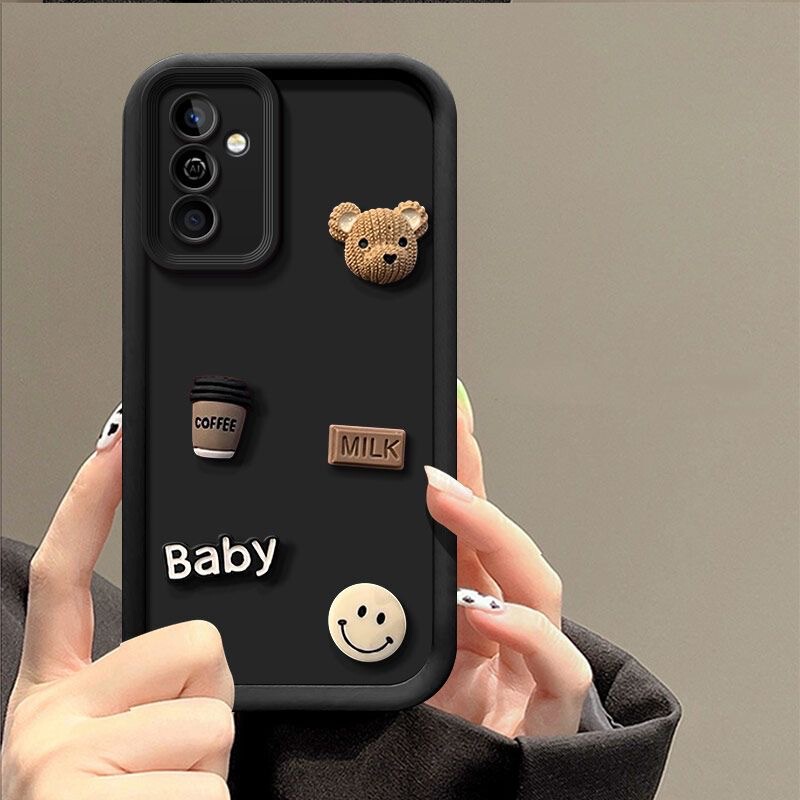 Suitable for Samsung A55A56 Mobile Phone Case Stereo Doll S25S24S23+ Internet Celebrity Cartoon Doll Note20/10+