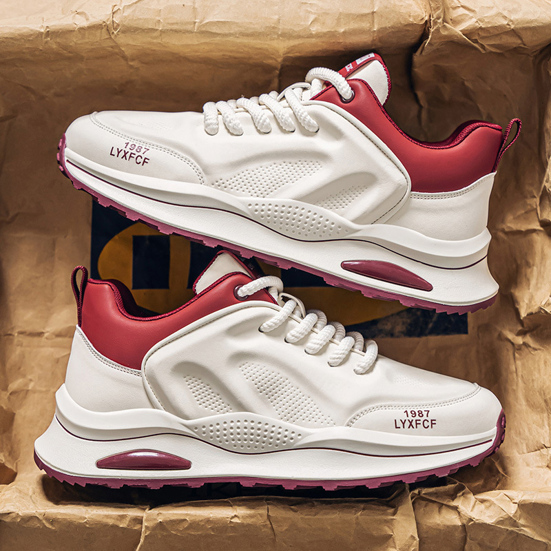 Men's Shoes 2025 Spring New Low-Cut Soft-Soled Breathable Shoes Men's Color Matching Versatile Men's Trendyy Casual Sports Shoes