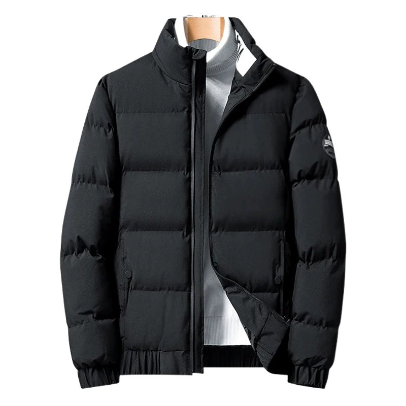 Мужское пальто, зима 2021, новый стиль, одежда с хлопковой подкладкой, модное приталенное короткое пальто с хлопковой подкладкой в Корейском стиле, рабочая одежда, повседневное пуховое пальто с хлопковой подкладкой