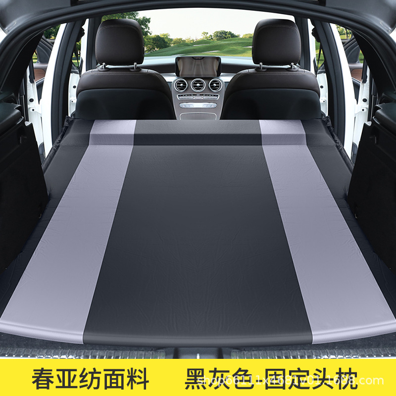 SUV Car Travel – Mercedes-Benz Vehicle-mounted inflatable bed - mercedes-benz-glc-fixed-pillow-black-gray-black-with-air-pump