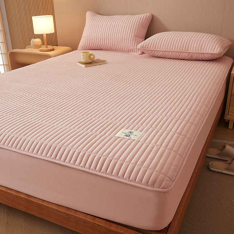 Quilted sheet, bedspread, mattress, protective cover, set, 3 piece set