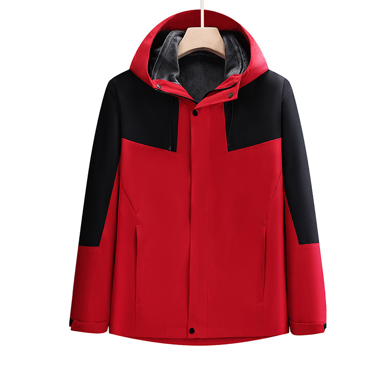 impermeable a prueba de agua a prueba de lluvia a prueba de aceite a prueba de arañazos chaquetas masculinas y femeninas 3 en 1 al aire libre ropa de asalto personalizada logotipo de alta calidad