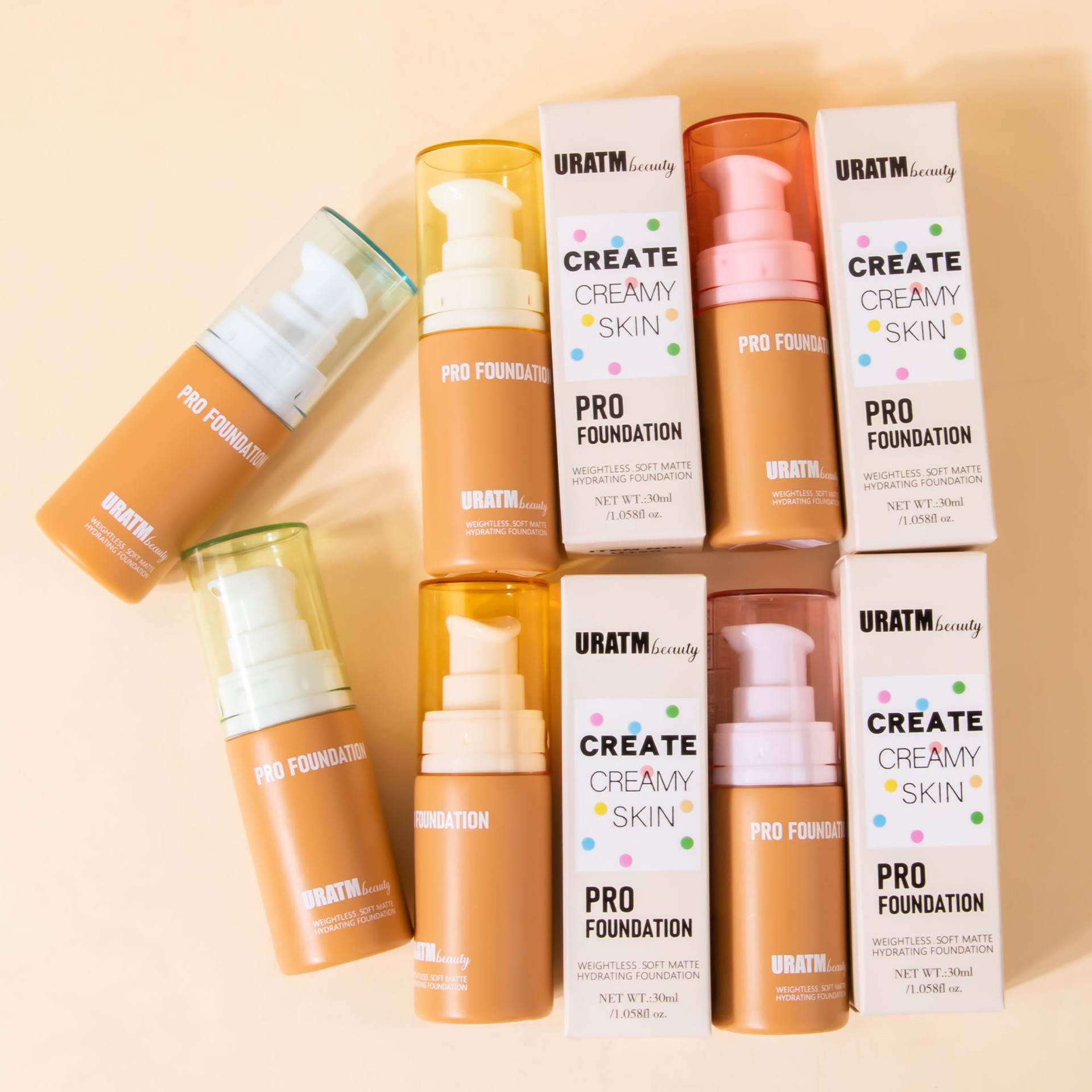 Cross-border makeup foundation, matte concealer, long-lasting makeup without smudge, pore-invisible foundation, European and American makeup foundation cream undefined