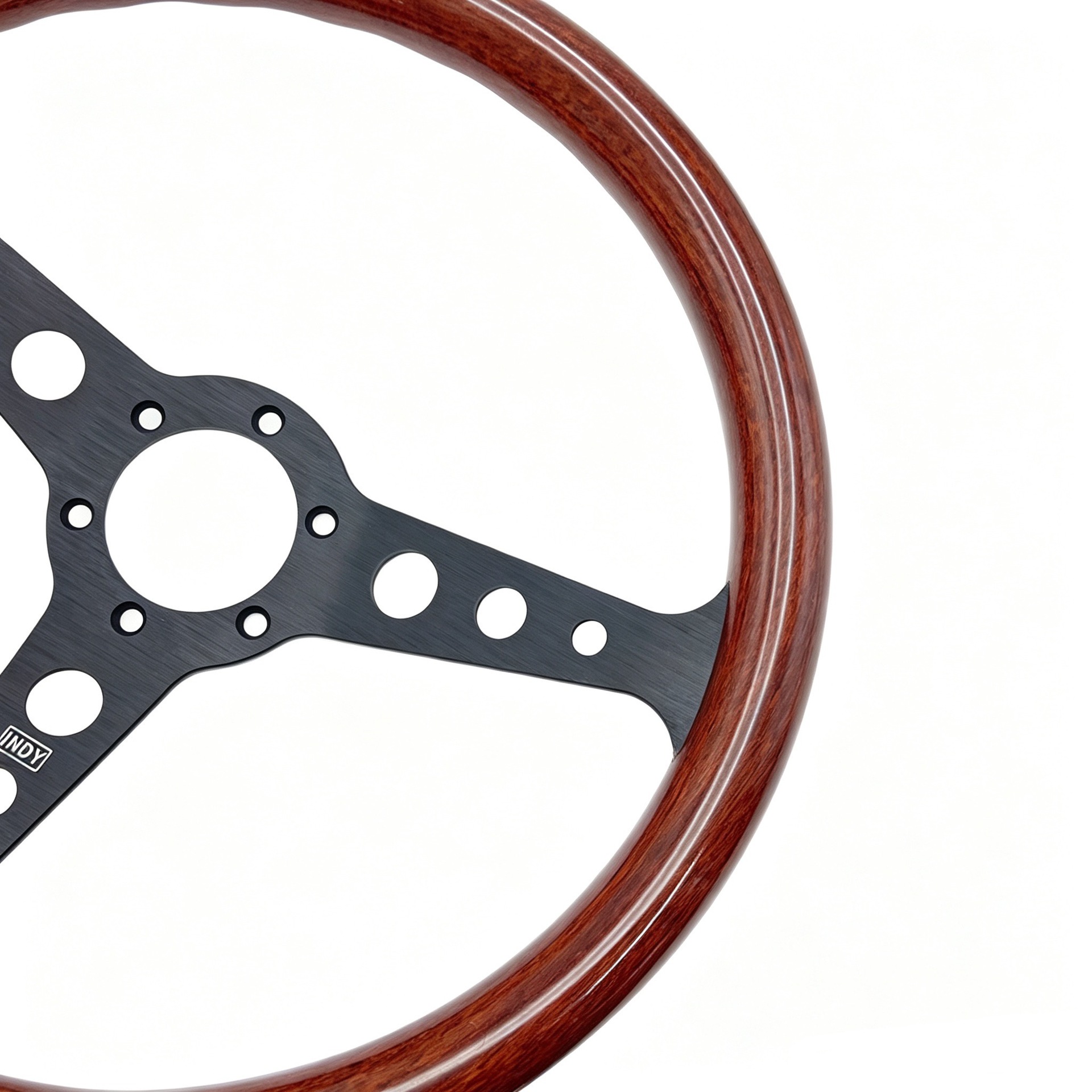 Momo Classic Retro Peach Wood Steering Wheel Modified for Competitive Racing, Universal 14inch Steering Wheel
