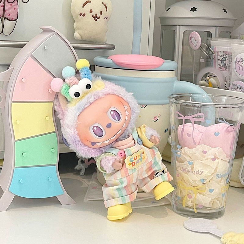 (Clothing Only) Labubu New Doll Dopamine Trendy Toy Doll Replacement Outfit Accessory 17cm First, Second, Third Generation