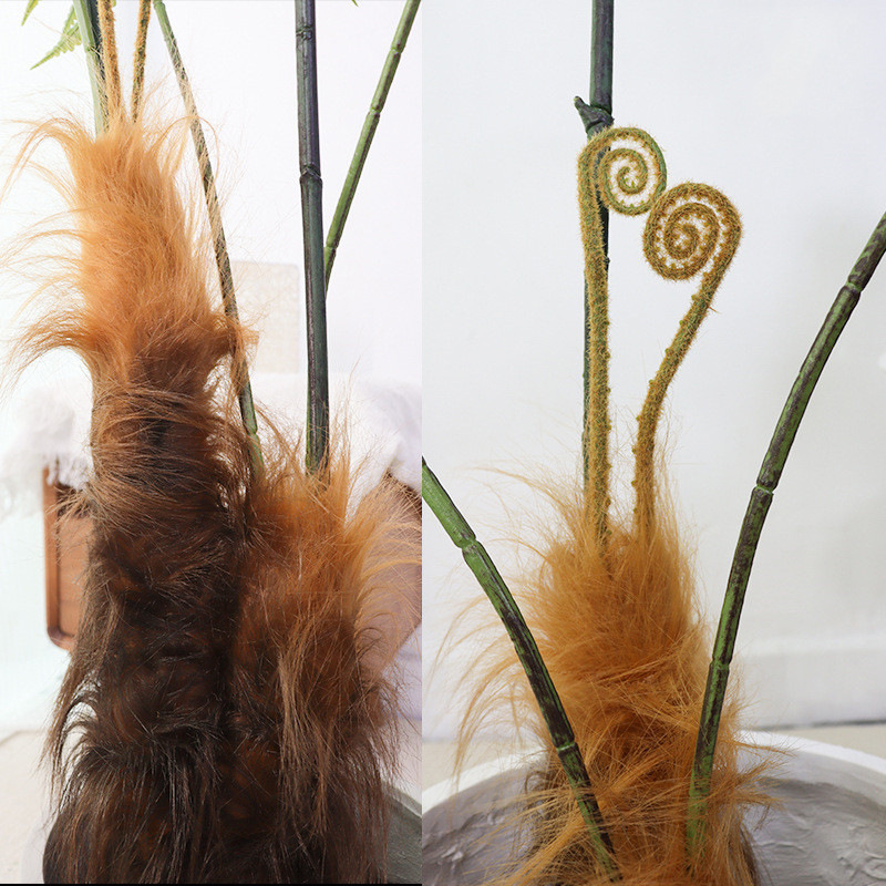 ソフト装飾造園シミュレーションヘリシウムシダ鉢植えシミュレーションゴールデンサルシダ屋内床置き装飾偽植物緑植物|undefined