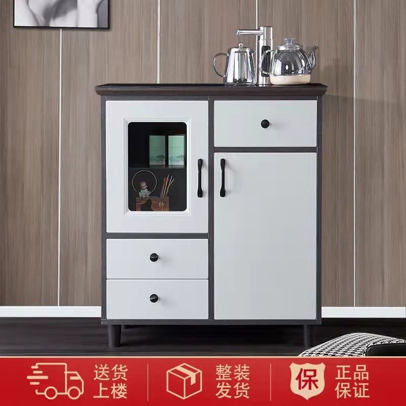 Nuevo tipo de máquina de té de madera sólida de alta calidad doméstica totalmente automática moderna de lujo ligera sala de estar inteligente en un gabinete de máquina de beber